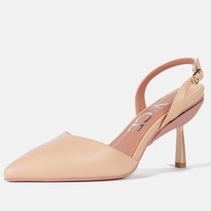 Vice Versa Everyday Heels Beige Heels that Fold to Flats